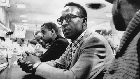 Sit-in am Mittagstisch des Woolworth-Ladens in Greensboro