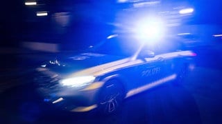 Polizeiauto mit Blaulicht 