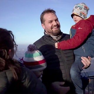Familie Naleppa auf dem Stuttgarter Fernsehturm