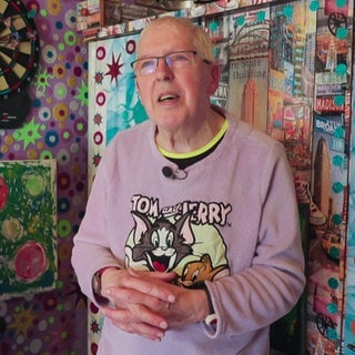 Willi Streily lebt buchstäblich in seinem Atelier.