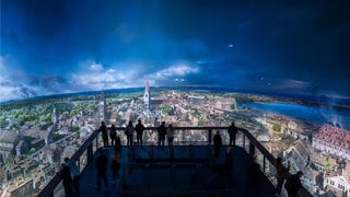 Das Panorama Konstanz mit einem Werk von Yadegar Asisi
