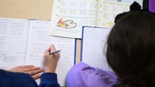 Vierte Klasse einer Grundschule.