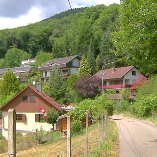 Die Slevogtstraße in Leinsweiler