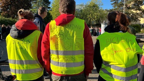 Mit dem Bicibus zur Schule in Landau