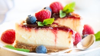 Käsekuchen mit Beeren