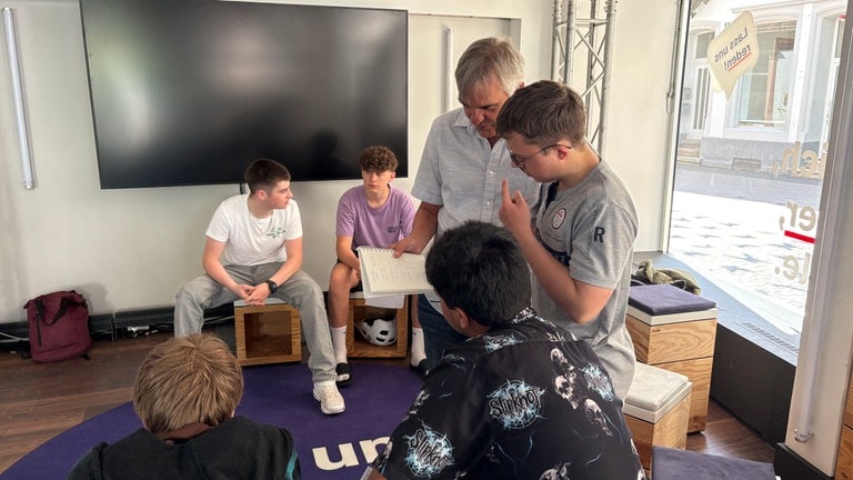 SWR PopUp Studio Kaiserslautern Newscamp für Schüler