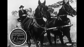 GRACE KELLY (Amy Fowler Kane) and GARY COOPER (Marshal Will Kane) on carriage drawn by two horses. Regie: Fred Zinnemann  HIGH NOON USA 1952 *** Local Caption ***