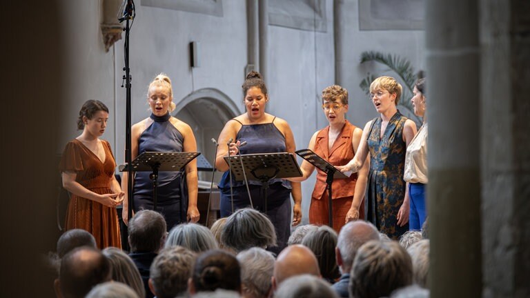 Das Vokalensemble Lyyra bei RheinVokal 2025 in der Christuskirche, Andernach am 19.07.2025