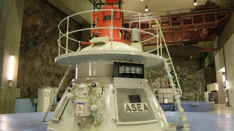 Hochmoderne Wasserkraft-Turbine.