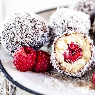 Energyballs mit Himbeere