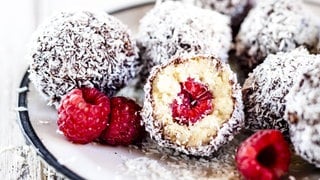 Energyballs mit Himbeere