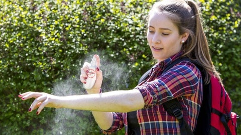 Repellents mit DEET oder Icaridin schützen nachweislich vor Mücken, indem sie den Körpergeruch verändern. Neue Studien zeigen aber: Mücken können sich an Sprays gewöhnen.