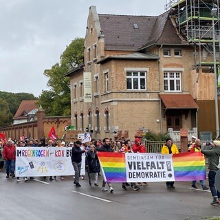 Mehr als tausend Menschen demonstrierten am Wochenende gegen den AfD-Parteitag in Ulm.