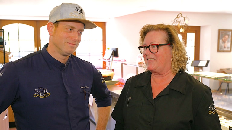 Stefan Sion und seine Mutter Dörte Sion 