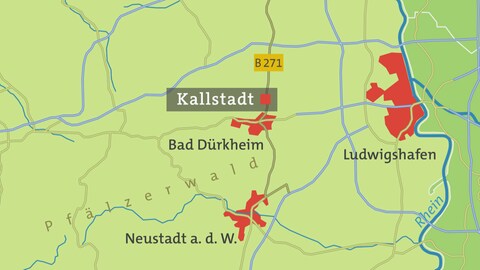 Karte von Kallstadt
