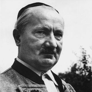 Porträt des Philosophen Martin Heidegger
