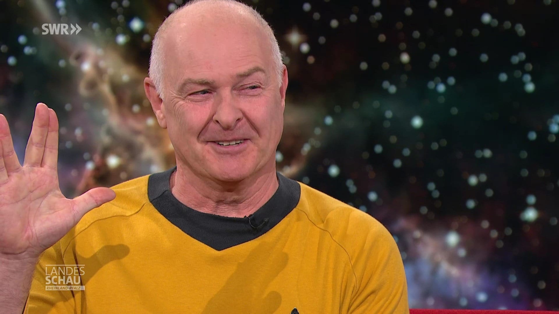 Kirk, Scotti, Mr. Spock und Hubert Zitt
