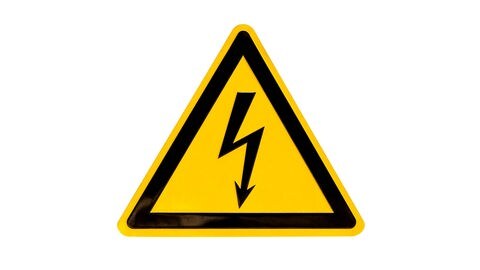 Warnschild Stromspannung