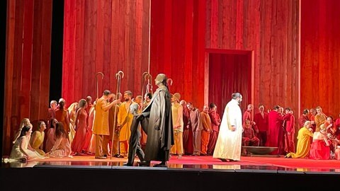 Die Oper "Oedipe" von George Enescu hat zur Eröffnung der 79. Bregenzer Festspiele Premiere.