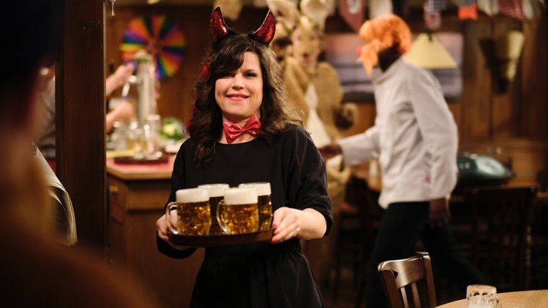 Eva bei der Fasnet im Löwen