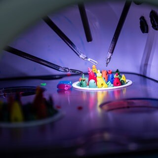 Der OP-Roboter des Städtischen Klinikum Karlsruhe.