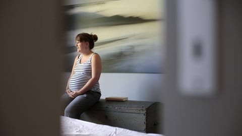 Beispielbild für eine hochschwangere Frau