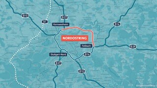 Geplanter Verlauf eines Nord-Ost-Rings