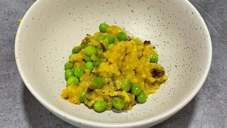 Sommerlich und umweltschonend - Erbsen, Aprikosen und ein Hauch von Meeresbrise nach einem Rezept von Thomas Vilgis