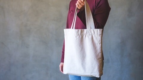 Handtasche aus Canvastoff
