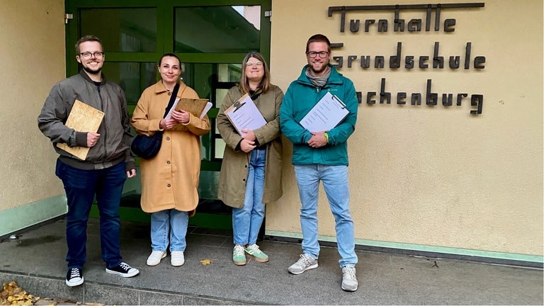 SWR-Umfrage im Sportverein in Hachenburg für die Landtagswahl
