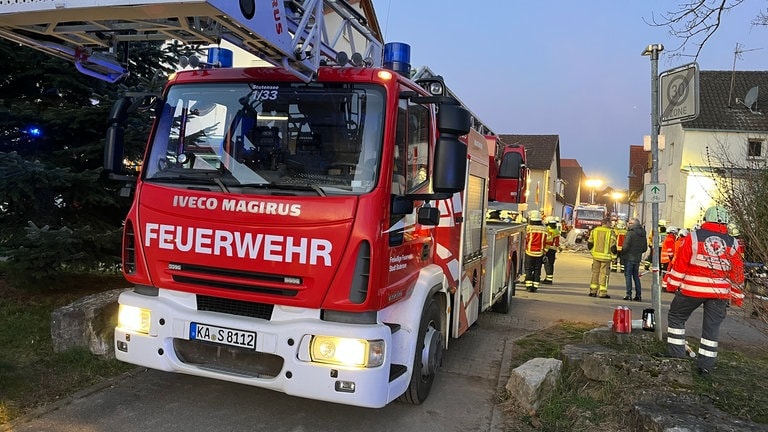 Haus in Stutensee eingestürzt