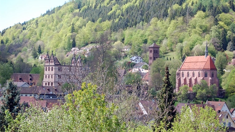 Das berühmte Kloster in Hirsau, an der Nagoldtalbahn gelegen