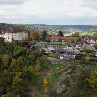 Luftaufnahme von Langenburg.