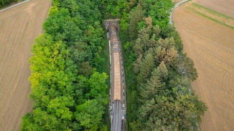 Hermann-Hesse-Bahn bei Calw: Dieser Fledermaus-Vorbau wird gerade getestet.