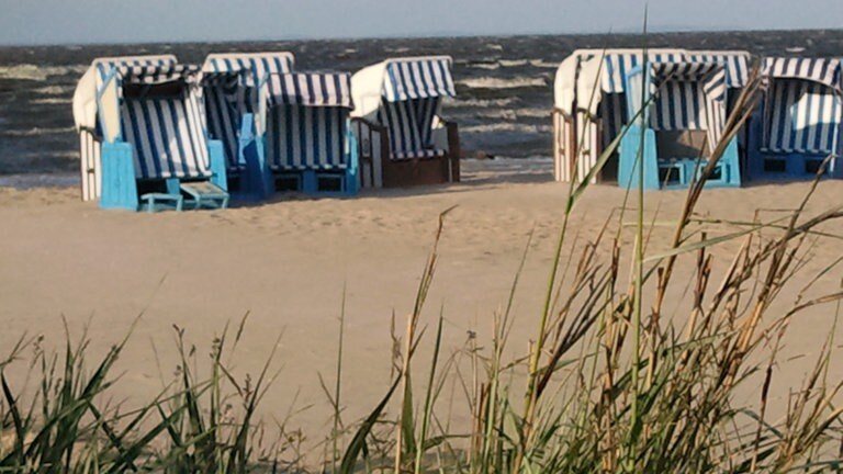 Strandkörbe am Stettiner Haff