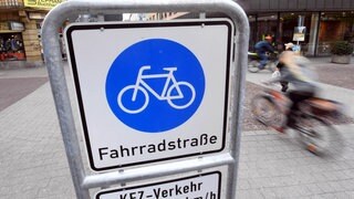 Fahrradstraße in Karlsruhe