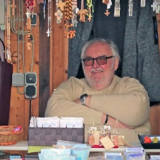 Wolfgang Brixius in seiner Klausener "Bude"