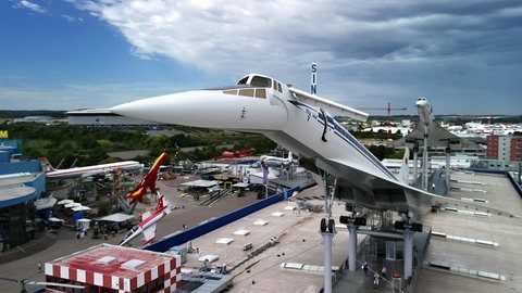 Tupolev auf dem Außengelände des Technikmuseums in Sinsheim