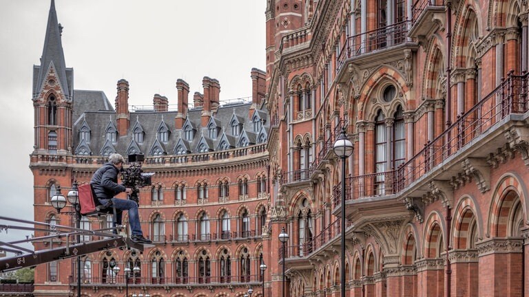 Dreh am Bahnhof St. Pancras