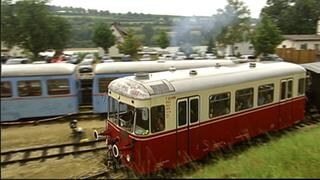 Rechts und links des Bahndamms