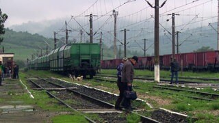Der Bahnhof Augustin im Osten Transsilvaniens.