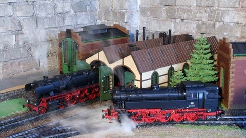 Ein Modell beim Herbstmodellbahntag im Erlebnisbahnhof Westerburg.