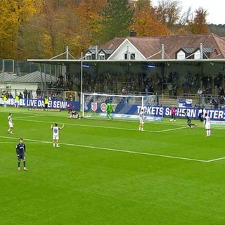 Fußballer auf dem Feld