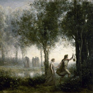 Orpheus führt Eurydike aus der Unterwelt (Jean-Baptiste Corot, 1861)