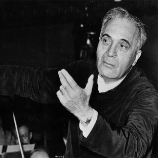 Bruno Walter dirigiert die Wiener Philharmoniker, Foto um 1958