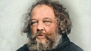 Michail Bakunin (1814 - 1876), russischer Revolutionär und Philosoph, gilt als einer der wichtigsten Vordenker des Anarchismus (Porträt um 1860)