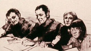Bader Meinhof Prozess Zeichnung