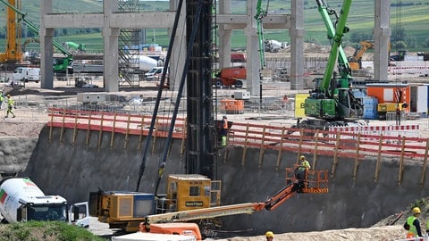 Großbaustelle von Pharmakonzern Lilly in Alzey