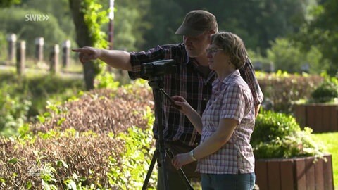 Cathrin und Stefan Tannenberg am Filmen