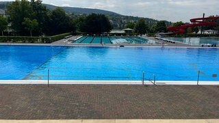 Das Freibad Oberwerth am Rhein in Koblenz